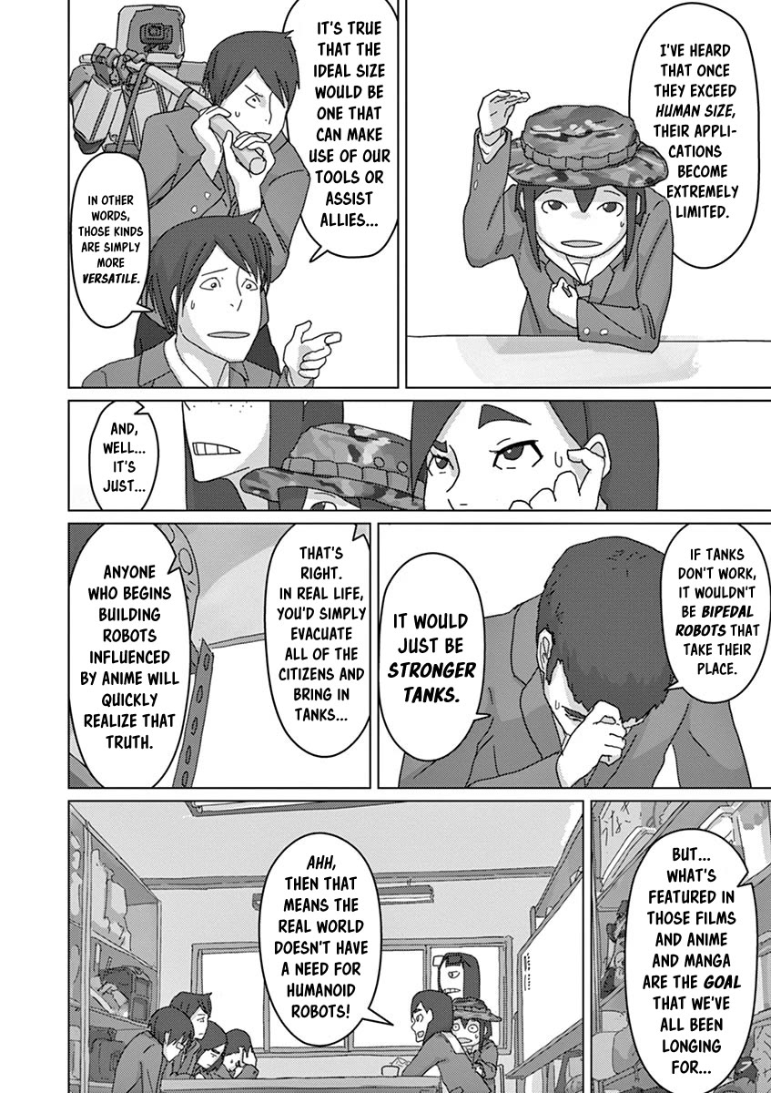 Eizouken ni wa Te wo Dasu na! Chapter 10 page 10 - Chapter 10: Construction Of A Realistic Giant Fighting Robot!!