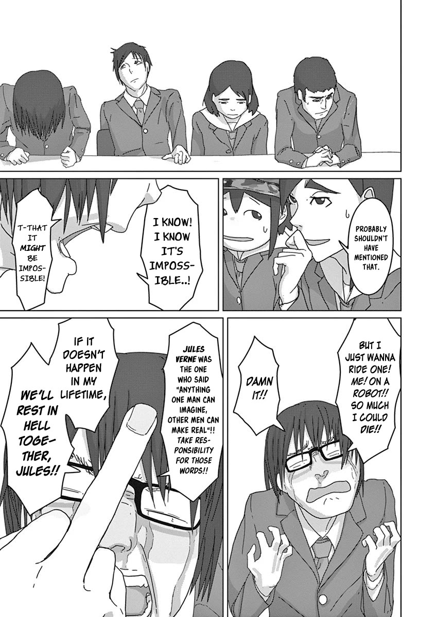 Eizouken ni wa Te wo Dasu na! Chapter 10 page 11 - Chapter 10: Construction Of A Realistic Giant Fighting Robot!!