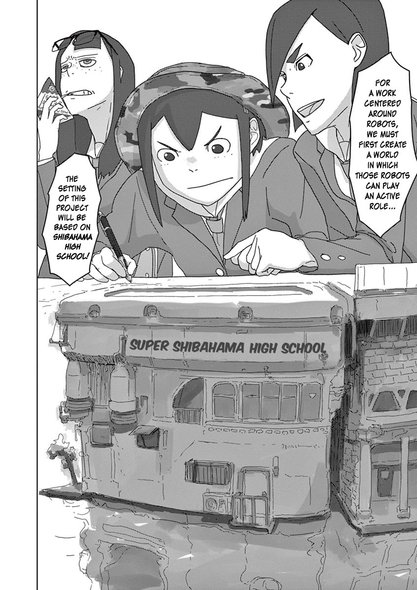 Eizouken ni wa Te wo Dasu na! Chapter 10 page 14 - Chapter 10: Construction Of A Realistic Giant Fighting Robot!!