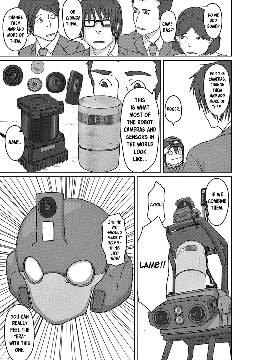 Eizouken ni wa Te wo Dasu na! Chapter 10 page 19 - Chapter 10: Construction Of A Realistic Giant Fighting Robot!!