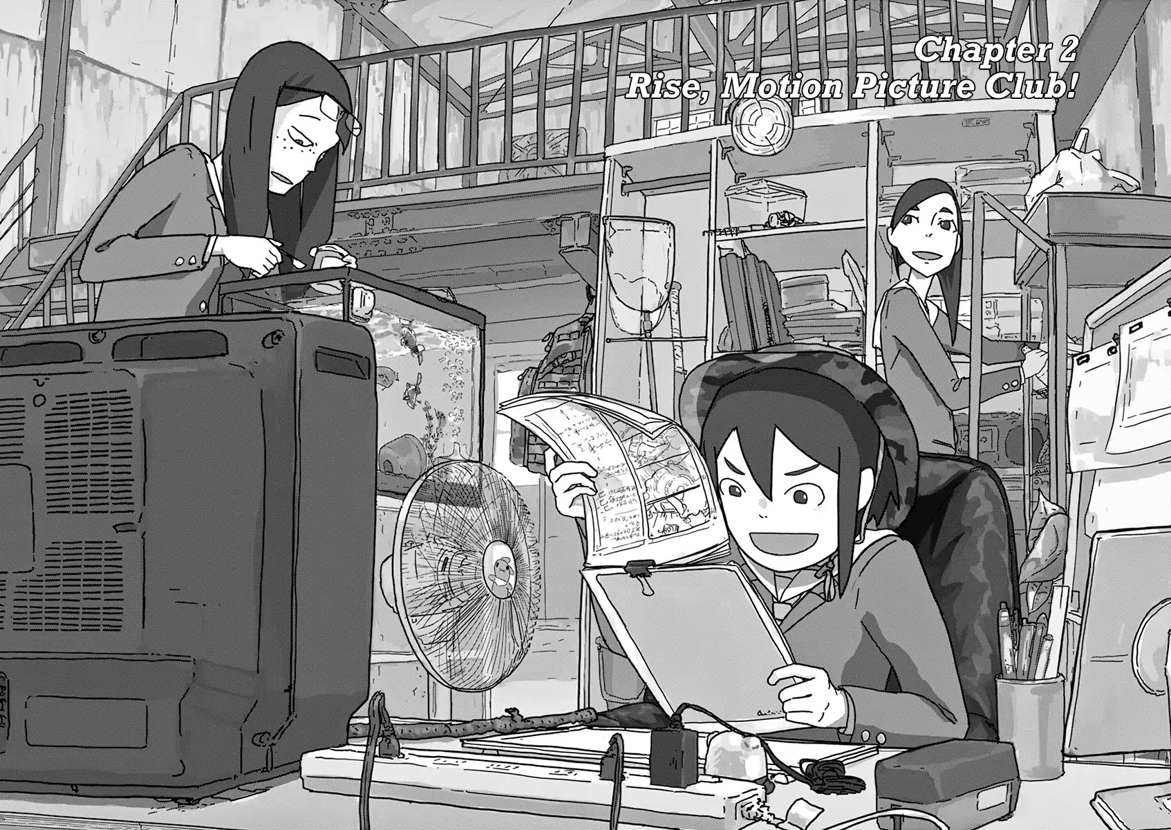 Eizouken ni wa Te wo Dasu na! Chapter 2 page 2 - Chapter 2: Rise, Motion Picture Club!