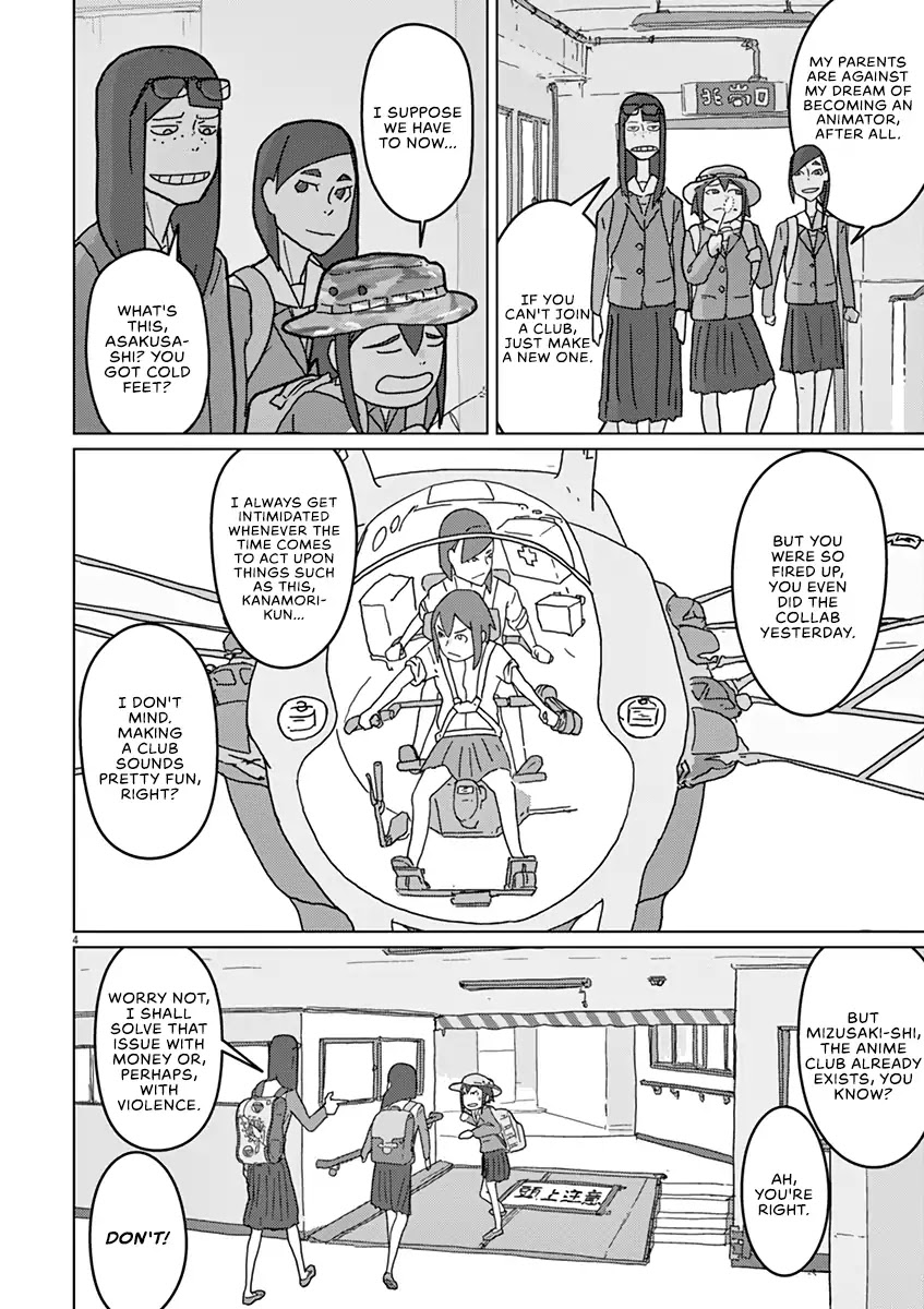 Eizouken ni wa Te wo Dasu na! Chapter 2 page 3 - Chapter 2: Rise, Motion Picture Club!