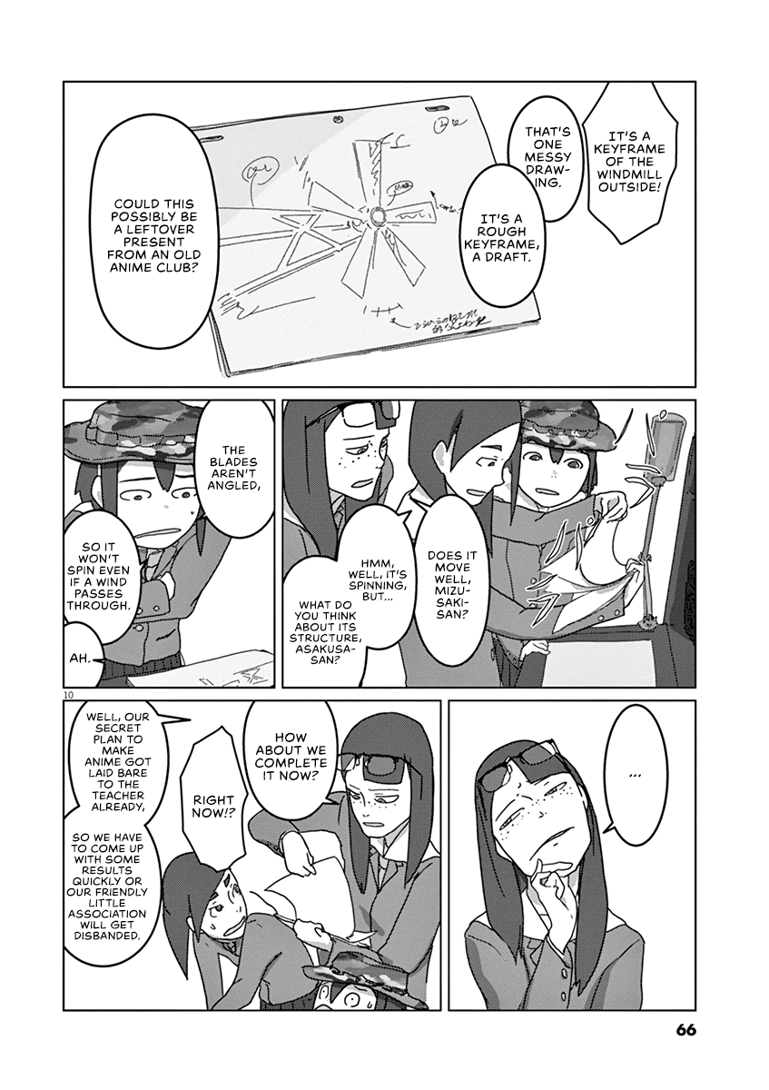 Eizouken ni wa Te wo Dasu na! Chapter 3 page 10 - Chapter 3: Unpaid Labor! Flipbook Animation Sweatshop