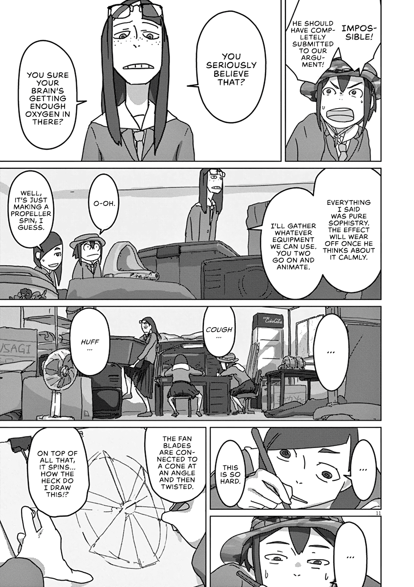 Eizouken ni wa Te wo Dasu na! Chapter 3 page 11 - Chapter 3: Unpaid Labor! Flipbook Animation Sweatshop