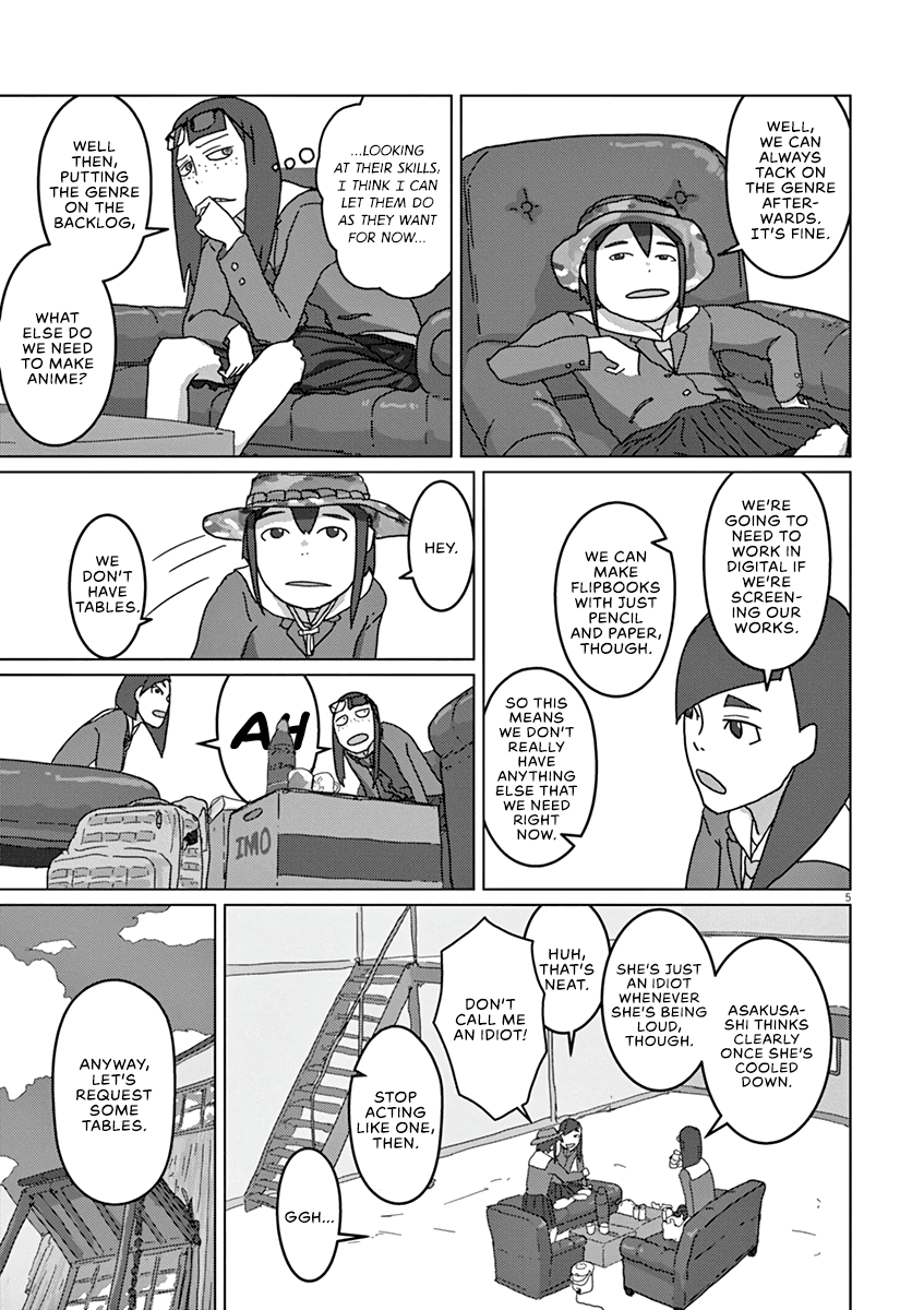 Eizouken ni wa Te wo Dasu na! Chapter 3 page 5 - Chapter 3: Unpaid Labor! Flipbook Animation Sweatshop