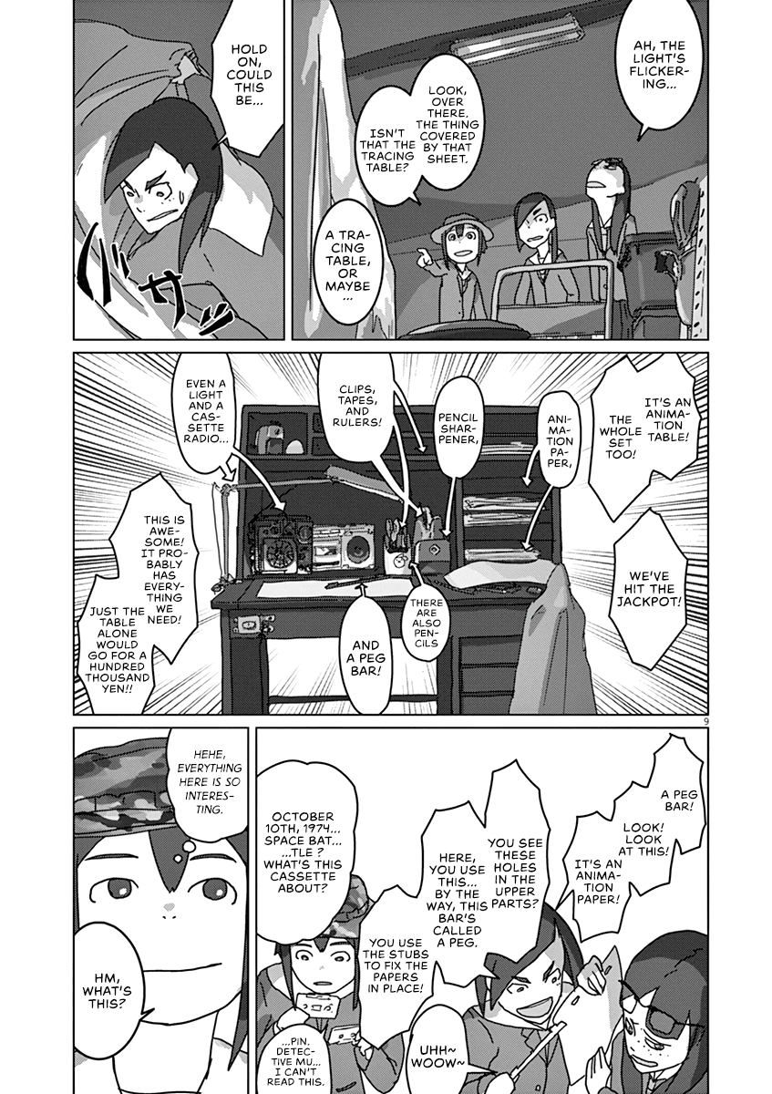 Eizouken ni wa Te wo Dasu na! Chapter 3 page 9 - Chapter 3: Unpaid Labor! Flipbook Animation Sweatshop
