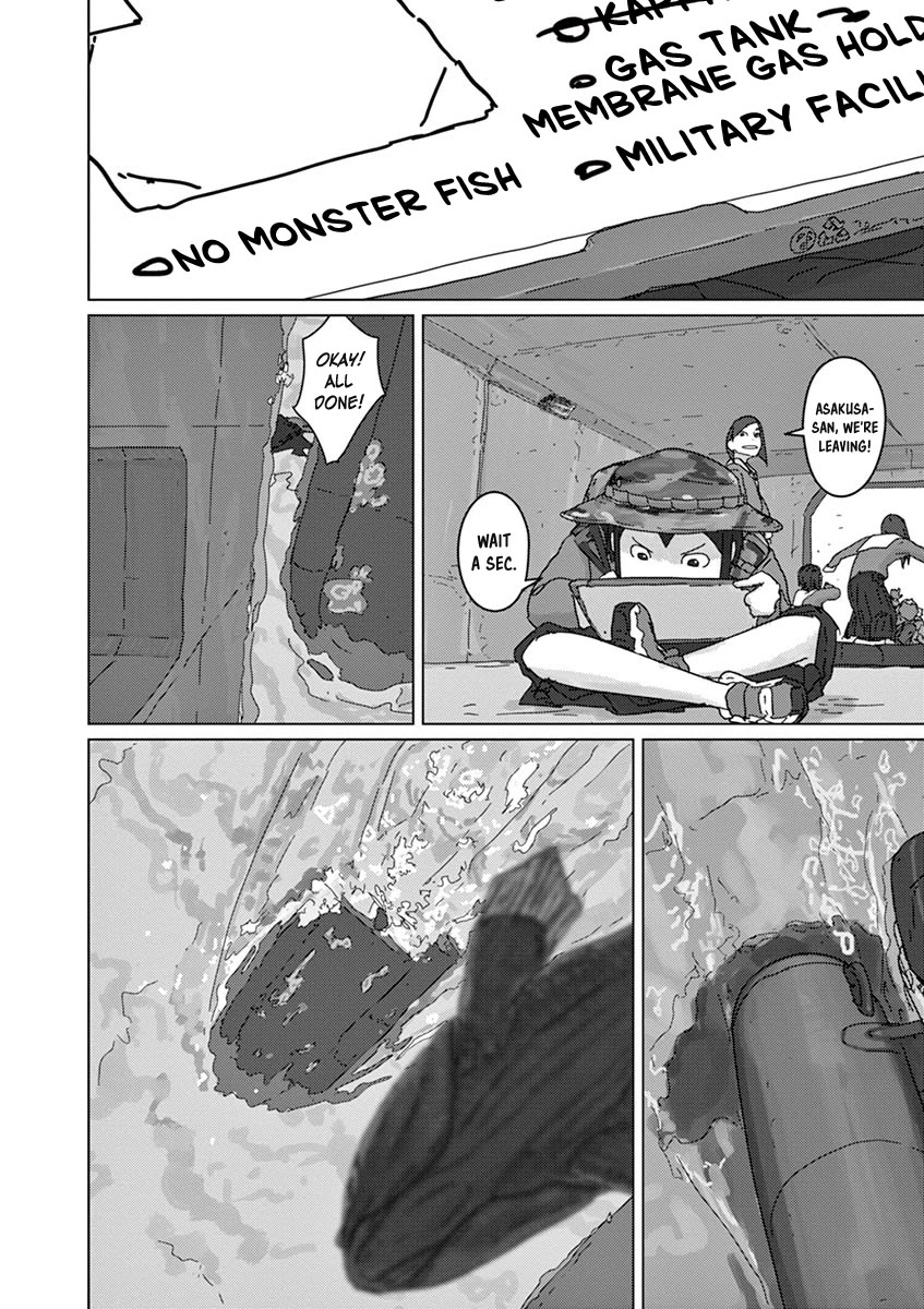 Eizouken ni wa Te wo Dasu na! Chapter 32 page 20 - Chapter 32: Kappa Truly Exist! Kappa VS Monster Fish!