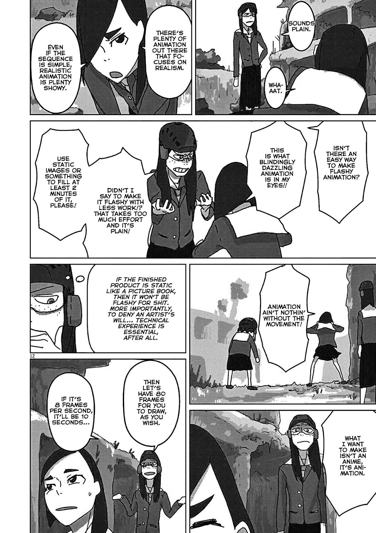 Eizouken ni wa Te wo Dasu na! Chapter 5 page 12 - Chapter 5: Make It Flashy with Less Work!!