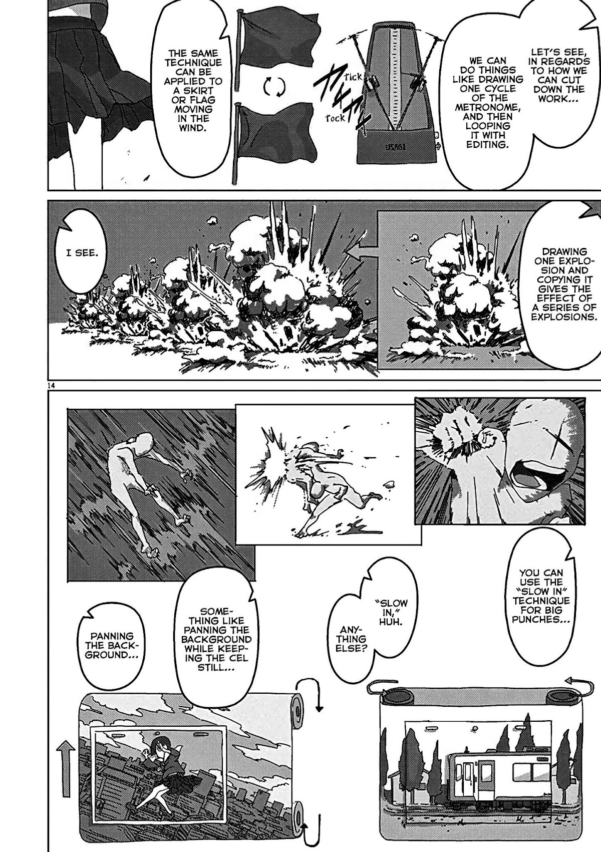 Eizouken ni wa Te wo Dasu na! Chapter 5 page 14 - Chapter 5: Make It Flashy with Less Work!!