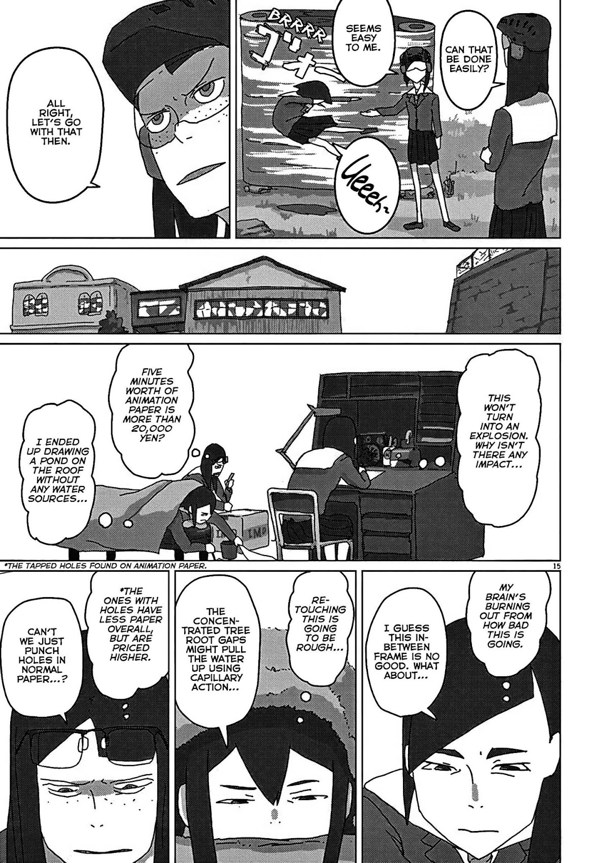 Eizouken ni wa Te wo Dasu na! Chapter 5 page 15 - Chapter 5: Make It Flashy with Less Work!!