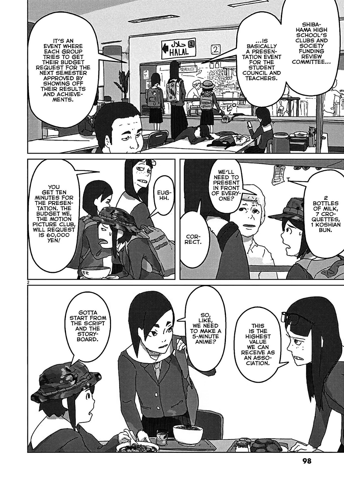 Eizouken ni wa Te wo Dasu na! Chapter 5 page 2 - Chapter 5: Make It Flashy with Less Work!!