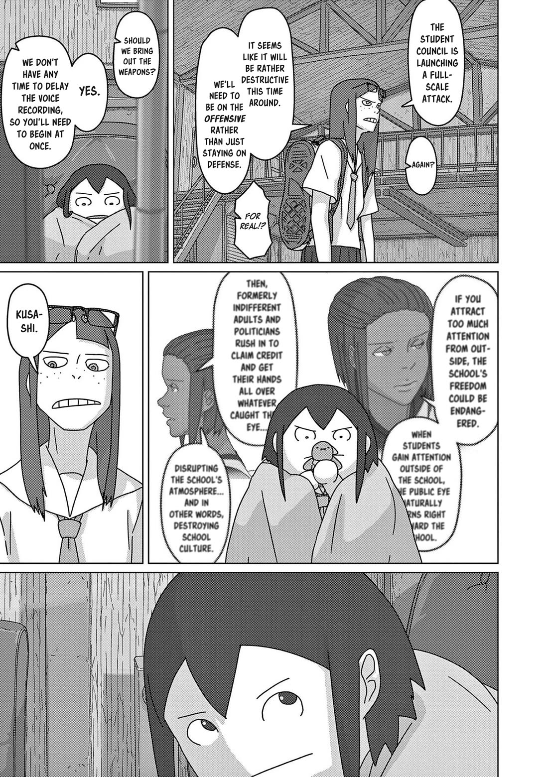 Eizouken ni wa Te wo Dasu na! Chapter 50 page 4 - Chapter 50: Battle