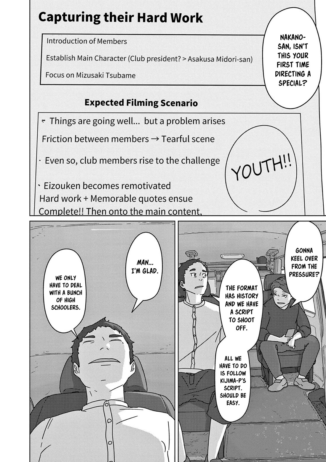 Eizouken ni wa Te wo Dasu na! Chapter 54 page 3 - Chapter 54: Eizouken, Filmed
