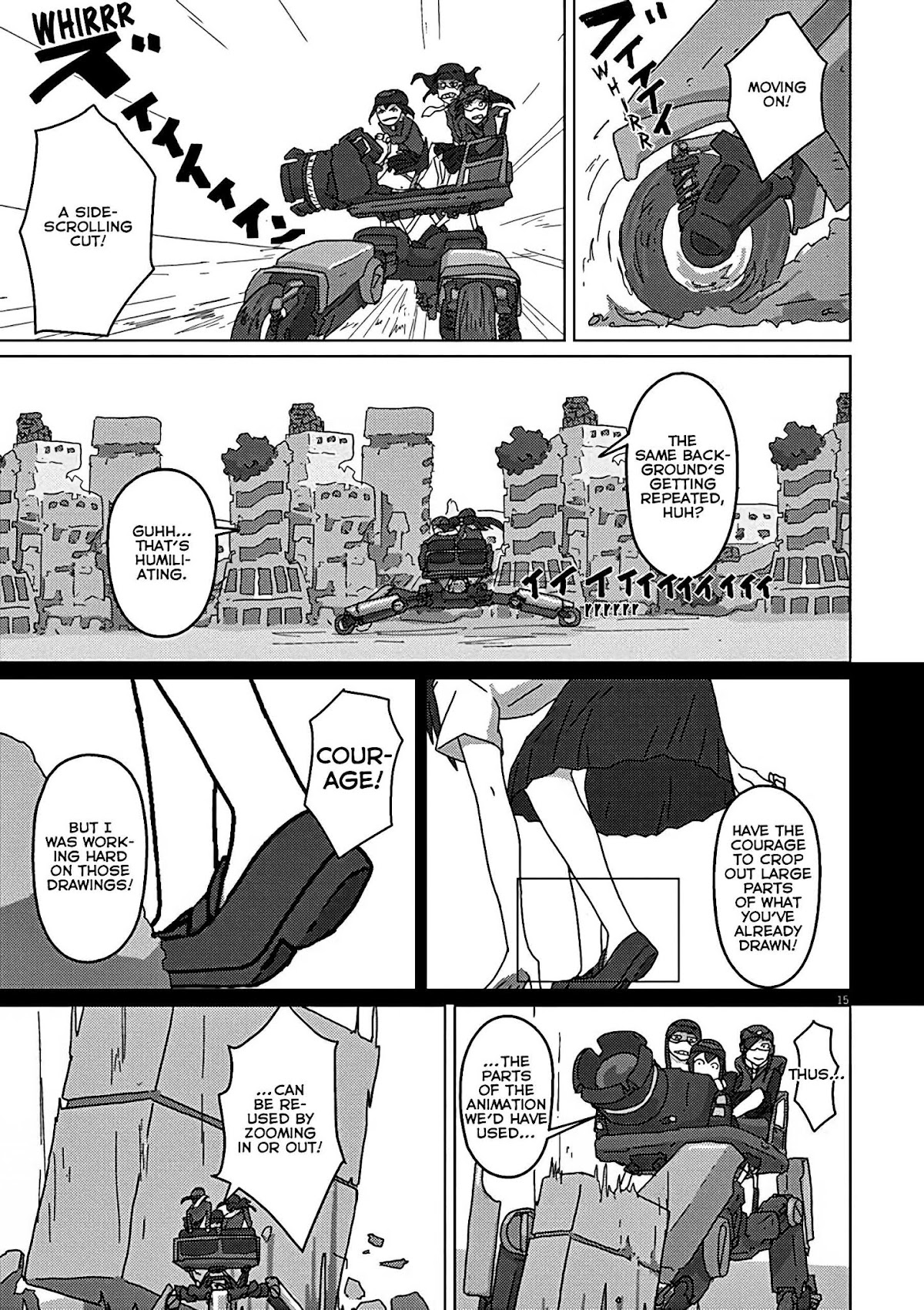 Eizouken ni wa Te wo Dasu na! Chapter 6 page 15 - Chapter 6: 1848-Hour Labor Crisis