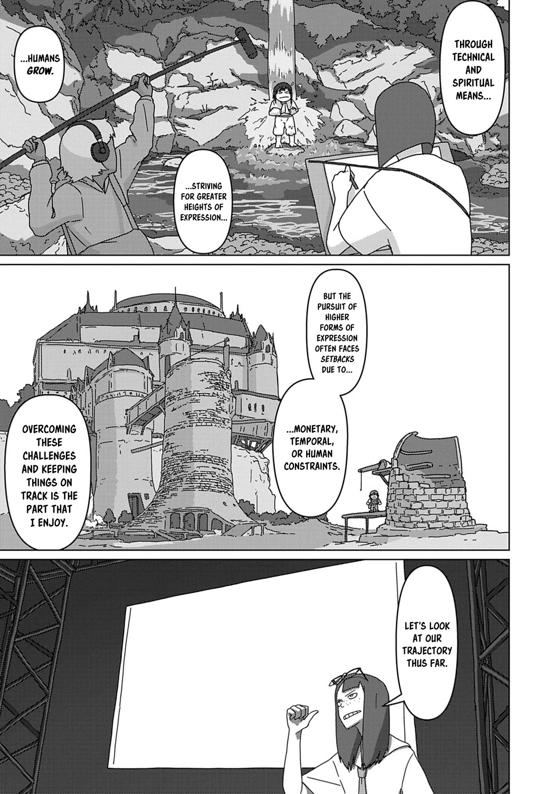 Eizouken ni wa Te wo Dasu na! Chapter 63 page 13 - Chapter 63: The Eizouken Reinforcement Plan