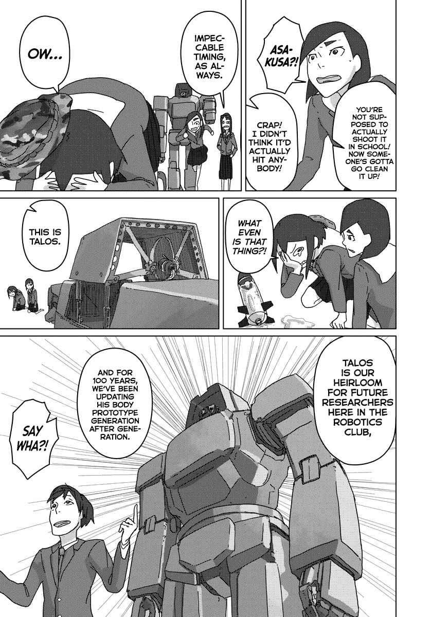 Eizouken ni wa Te wo Dasu na! Chapter 8 page 14 - Chapter 8: Discovering an Iron Giant!
