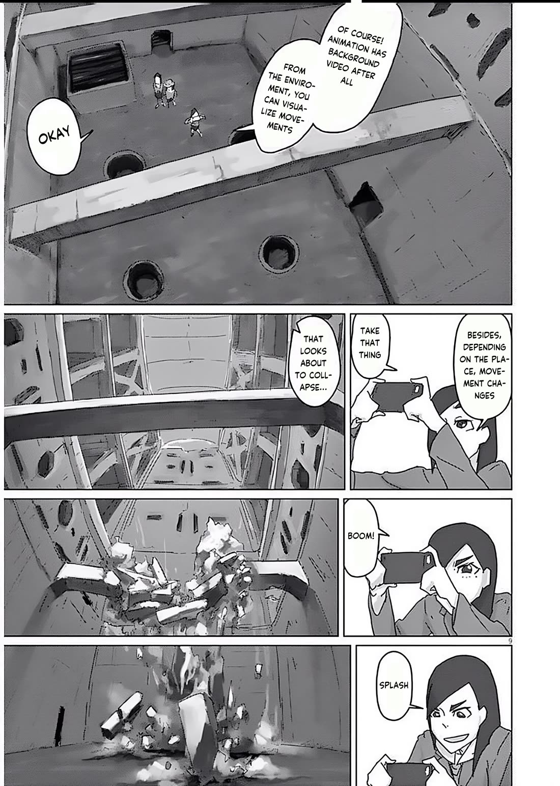 Eizouken ni wa Te wo Dasu na! Chapter 9 page 9 - Chapter 9: Underground Encounter