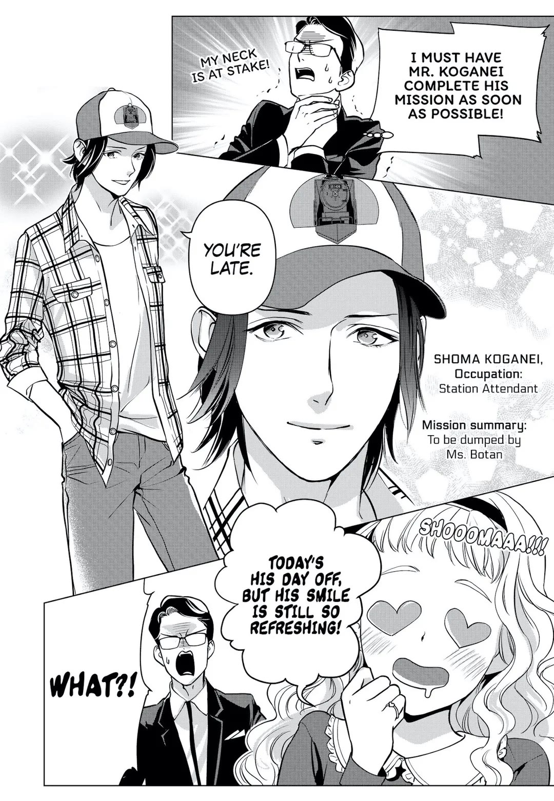 Ekikoi: The Young Miss Falls for the Station Attendant Chapter 4 page 8 - Chapter 4