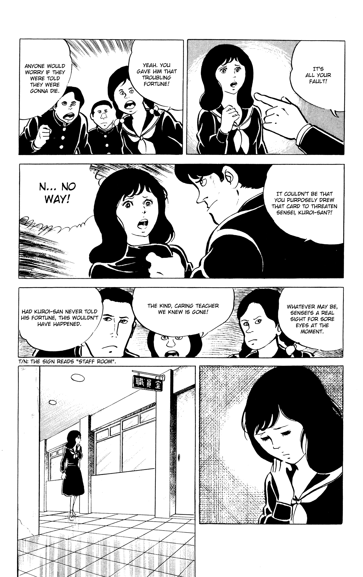 Eko Eko Azaraku Chapter 31 page 15 - Chapter 31: The Tarot's Card of Death is Drawn