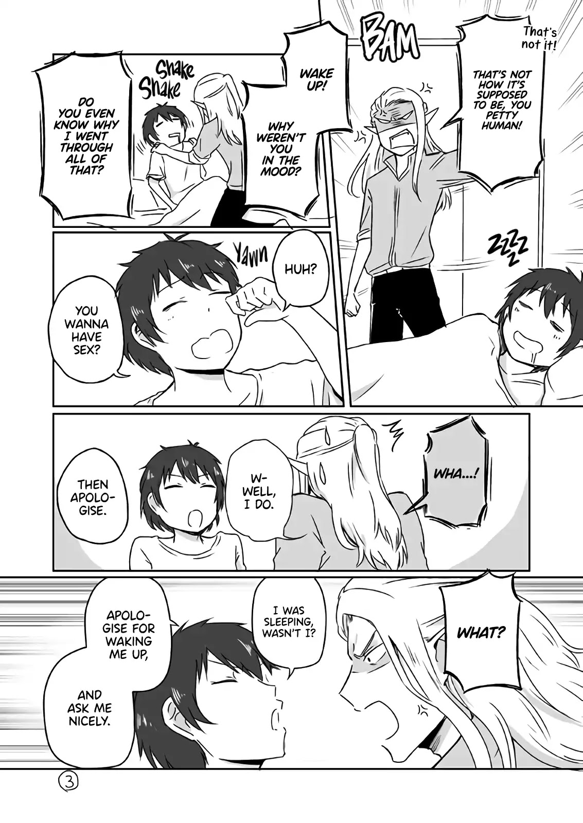 Elf Boyfriend & Boyish Girlfriend Chapter 1 page 3 - Chapter 1: My Elf Boyfriend Just Wanted to Have Sex