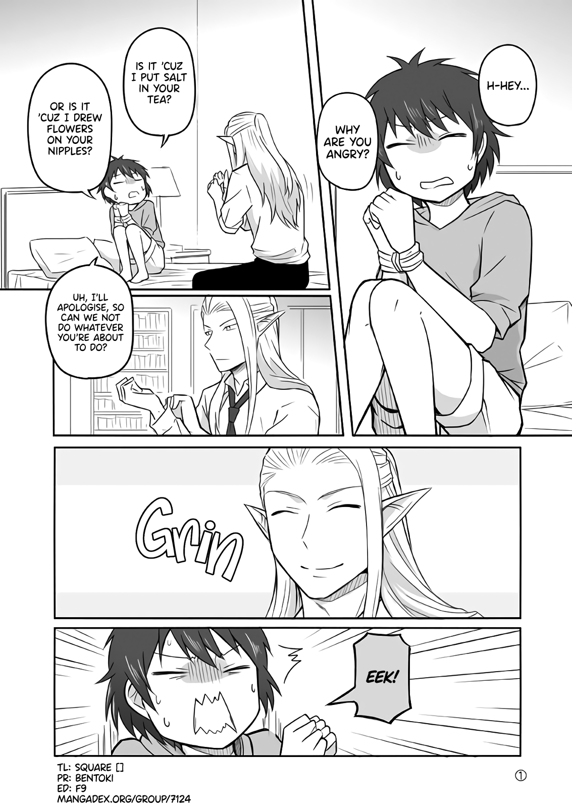 Elf Boyfriend & Boyish Girlfriend Chapter 10.1 page 1 - Chapter 10.1: When He's Angry