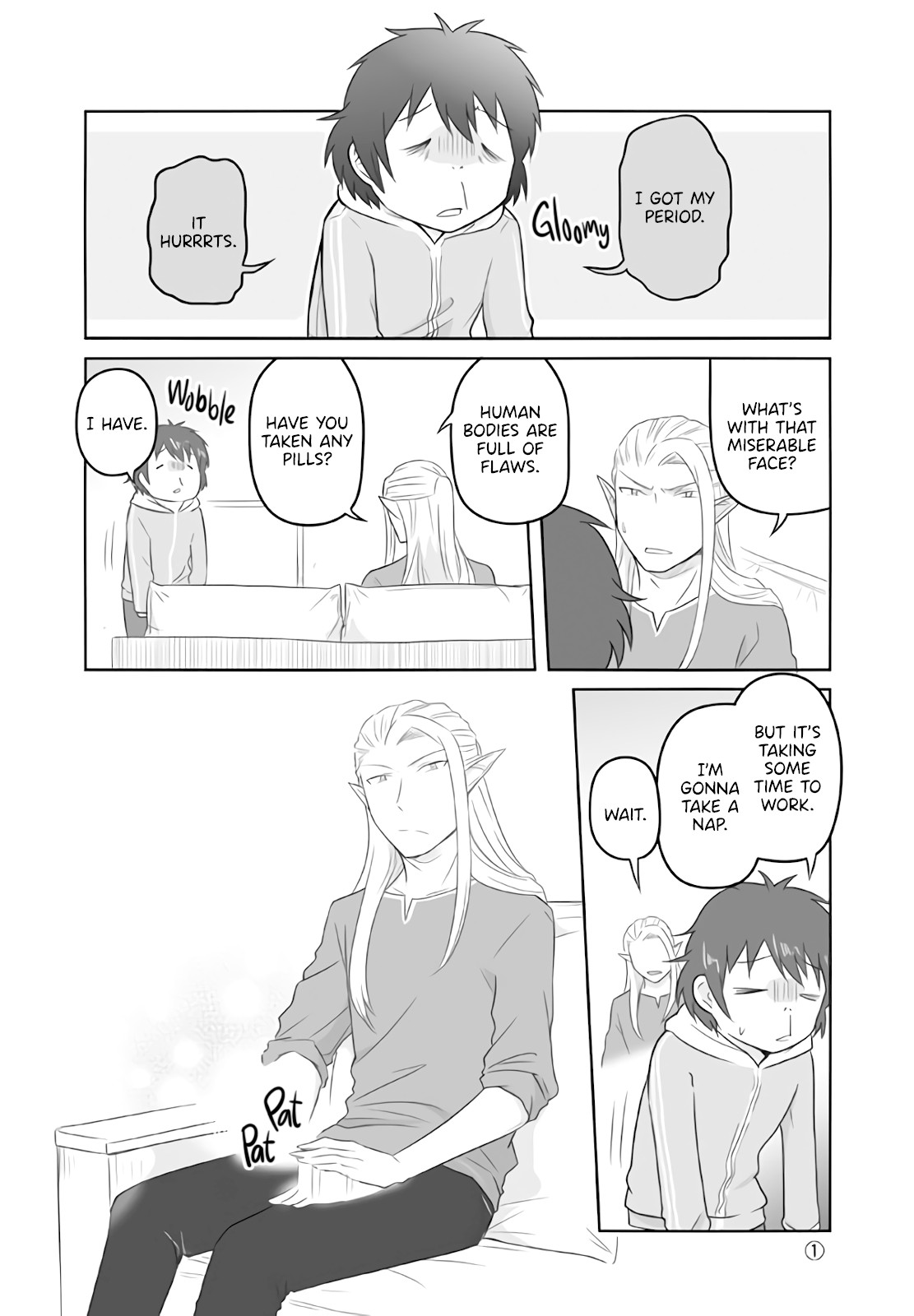 Elf Boyfriend & Boyish Girlfriend Chapter 13.1 page 1 - Chapter 13.1: It's Oddly Embarrassing When He's so Kind