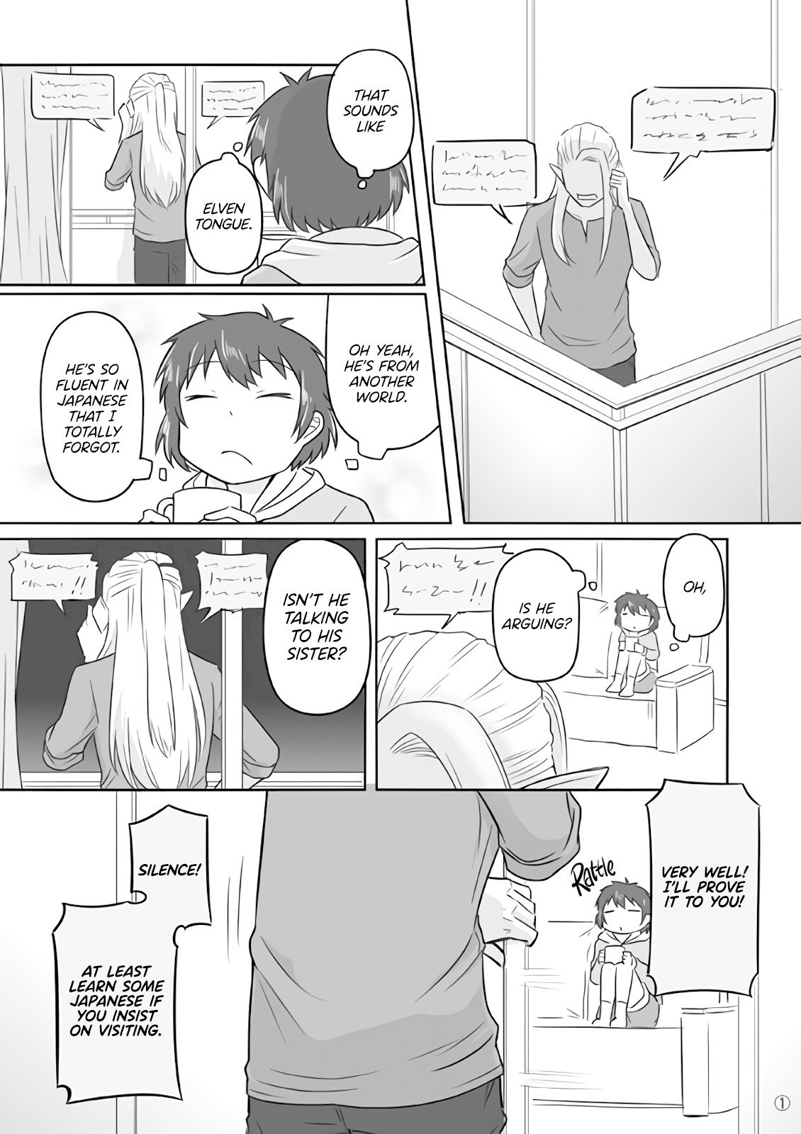 Elf Boyfriend & Boyish Girlfriend Chapter 13 page 1 - Chapter 13: Regarding His Family