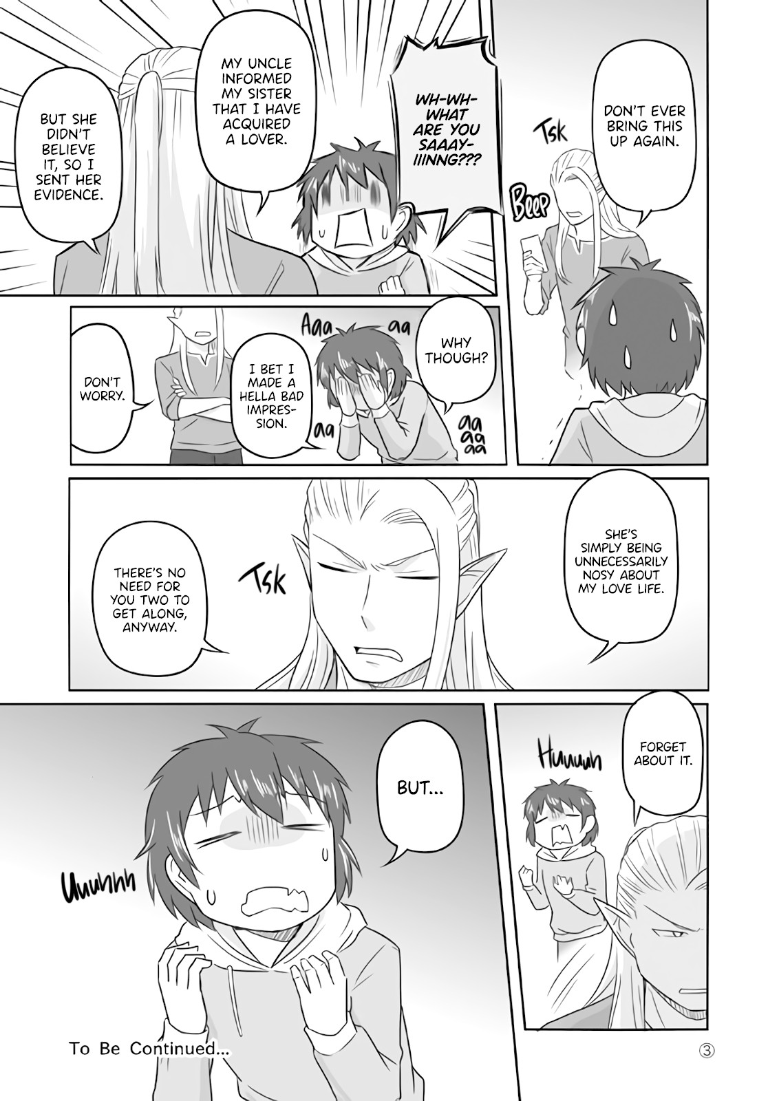 Elf Boyfriend & Boyish Girlfriend Chapter 13 page 3 - Chapter 13: Regarding His Family