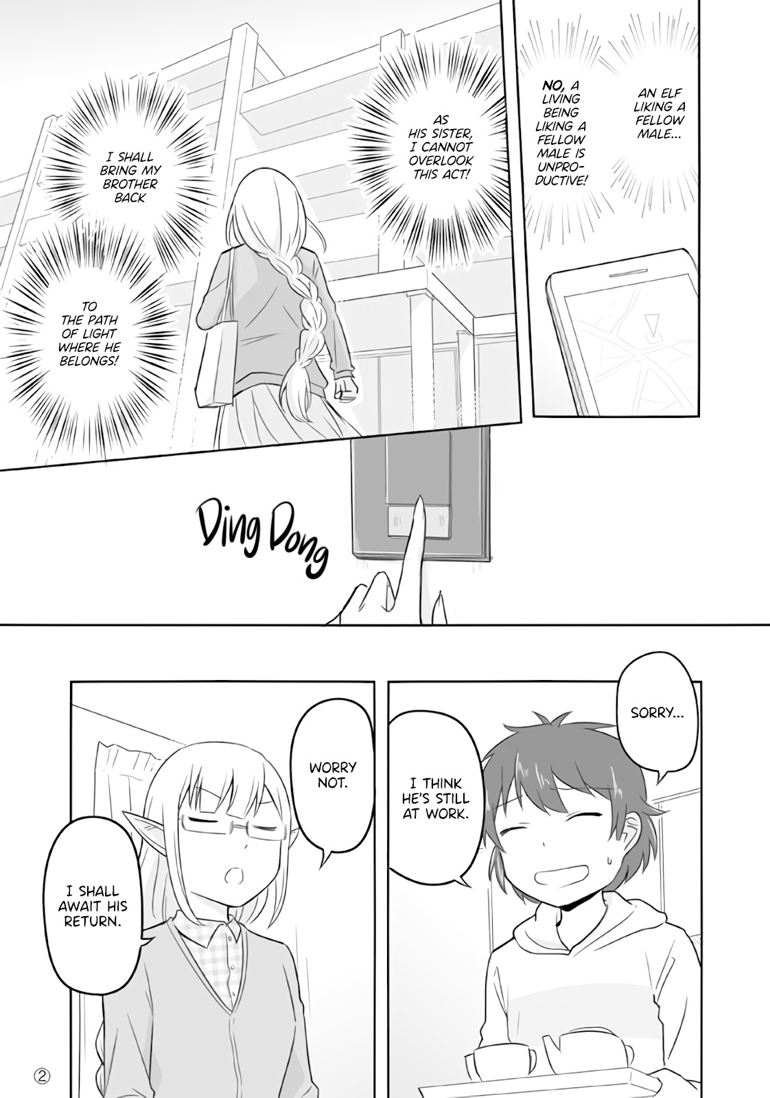 Elf Boyfriend & Boyish Girlfriend Chapter 14 page 2 - Chapter 14: Elf Sister