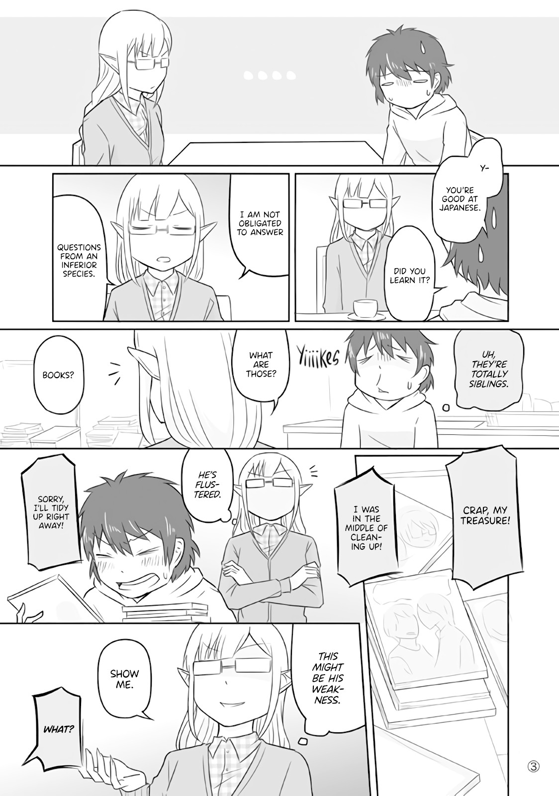 Elf Boyfriend & Boyish Girlfriend Chapter 14 page 3 - Chapter 14: Elf Sister