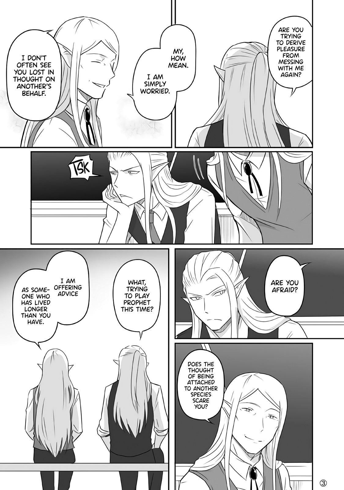 Elf Boyfriend & Boyish Girlfriend Chapter 25.2 page 1 - Chapter 25.2: Their Encounter (10) - Part 2