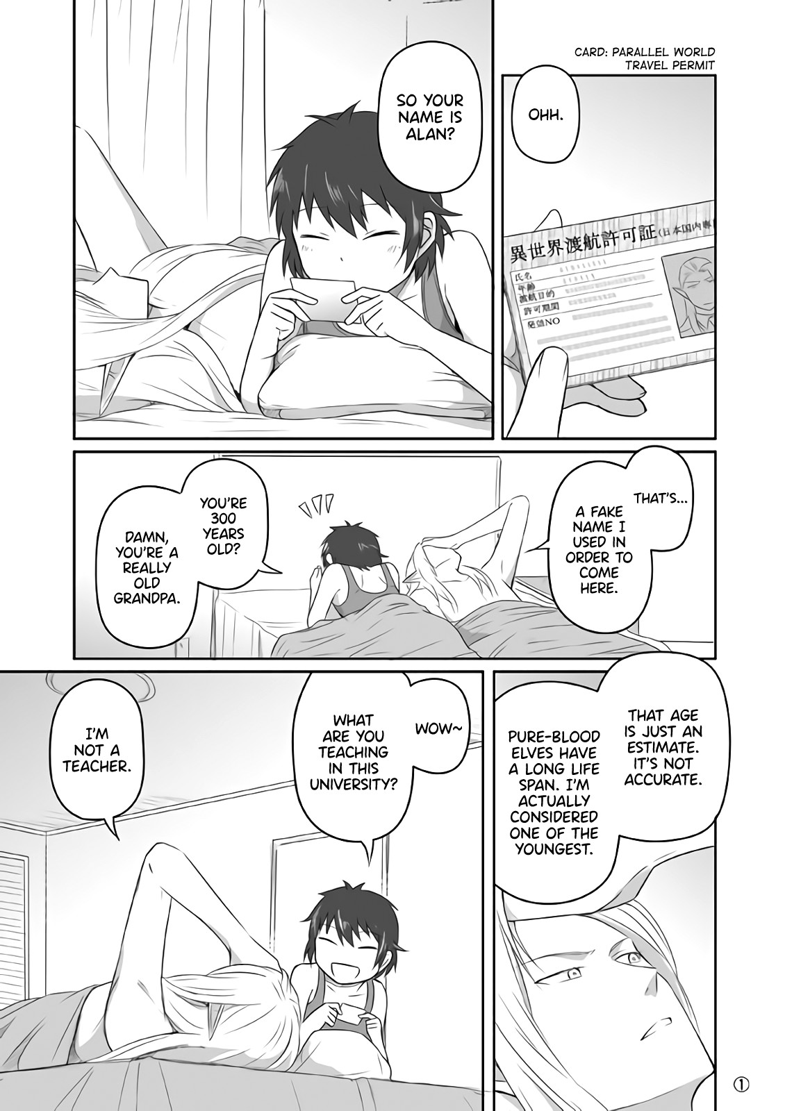 Elf Boyfriend & Boyish Girlfriend Chapter 31 page 1 - Chapter 31: Their Encounter (16) - End of Past Story Arc