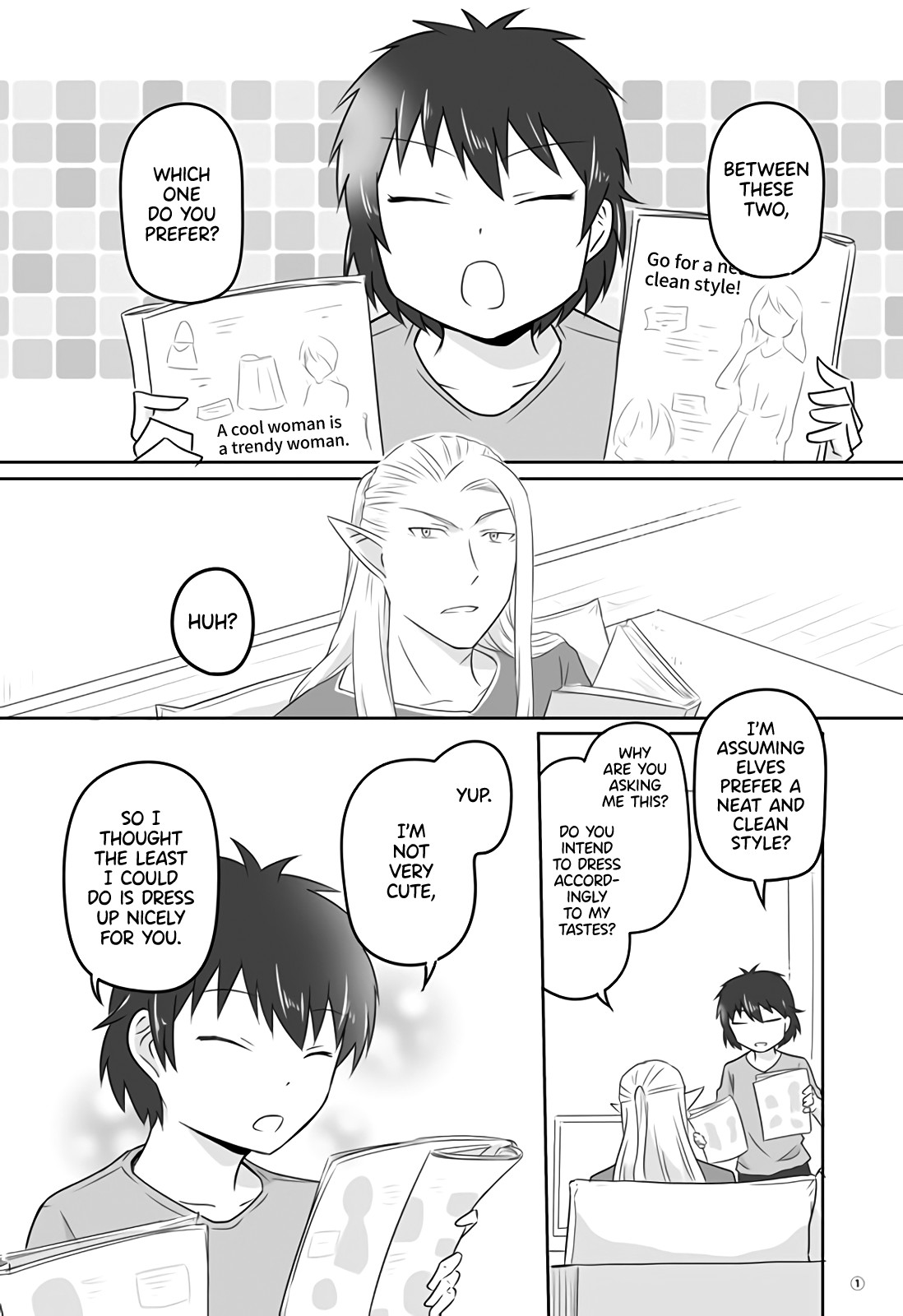 Elf Boyfriend & Boyish Girlfriend Chapter 32 page 1 - Chapter 32: His Taste
