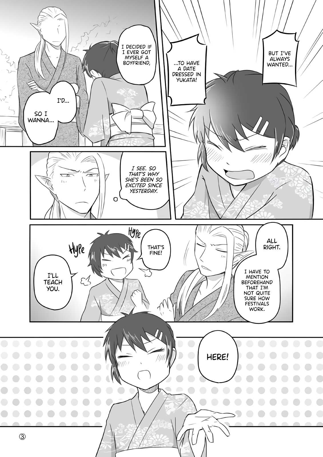 Elf Boyfriend & Boyish Girlfriend Chapter 7 page 3 - Chapter 7: Our First Summer Festival