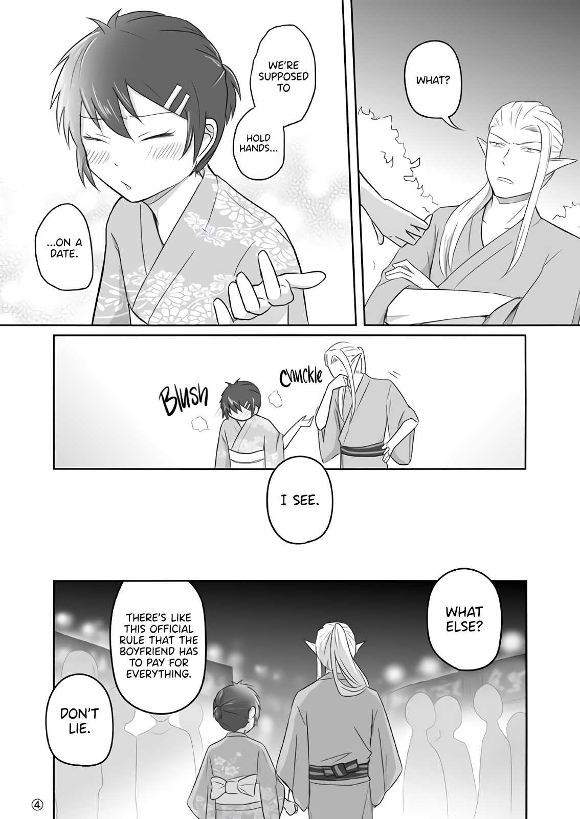 Elf Boyfriend & Boyish Girlfriend Chapter 7 page 4 - Chapter 7: Our First Summer Festival