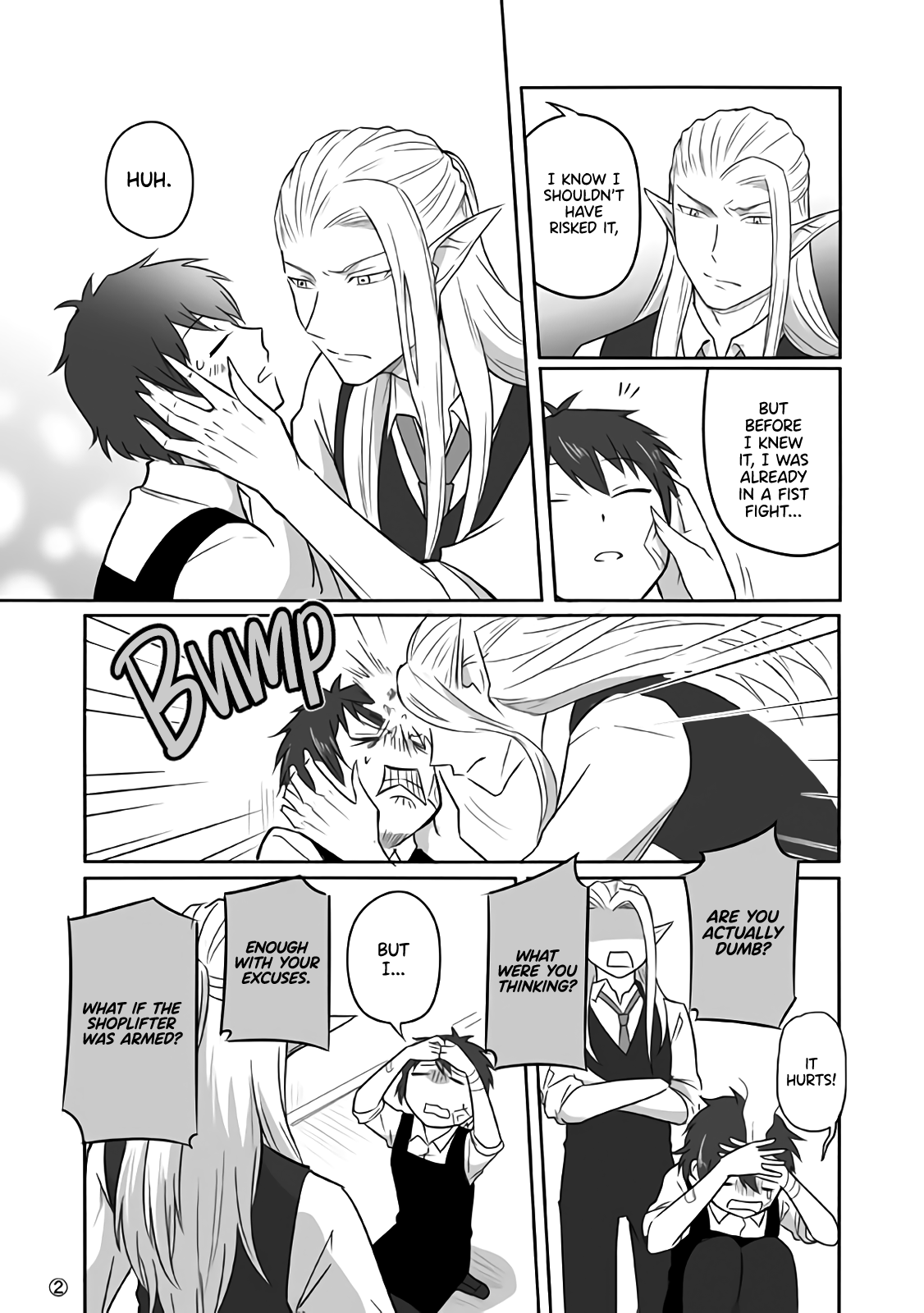 Elf Boyfriend & Boyish Girlfriend Chapter 8 page 2 - Chapter 8: His Moment of Weakness