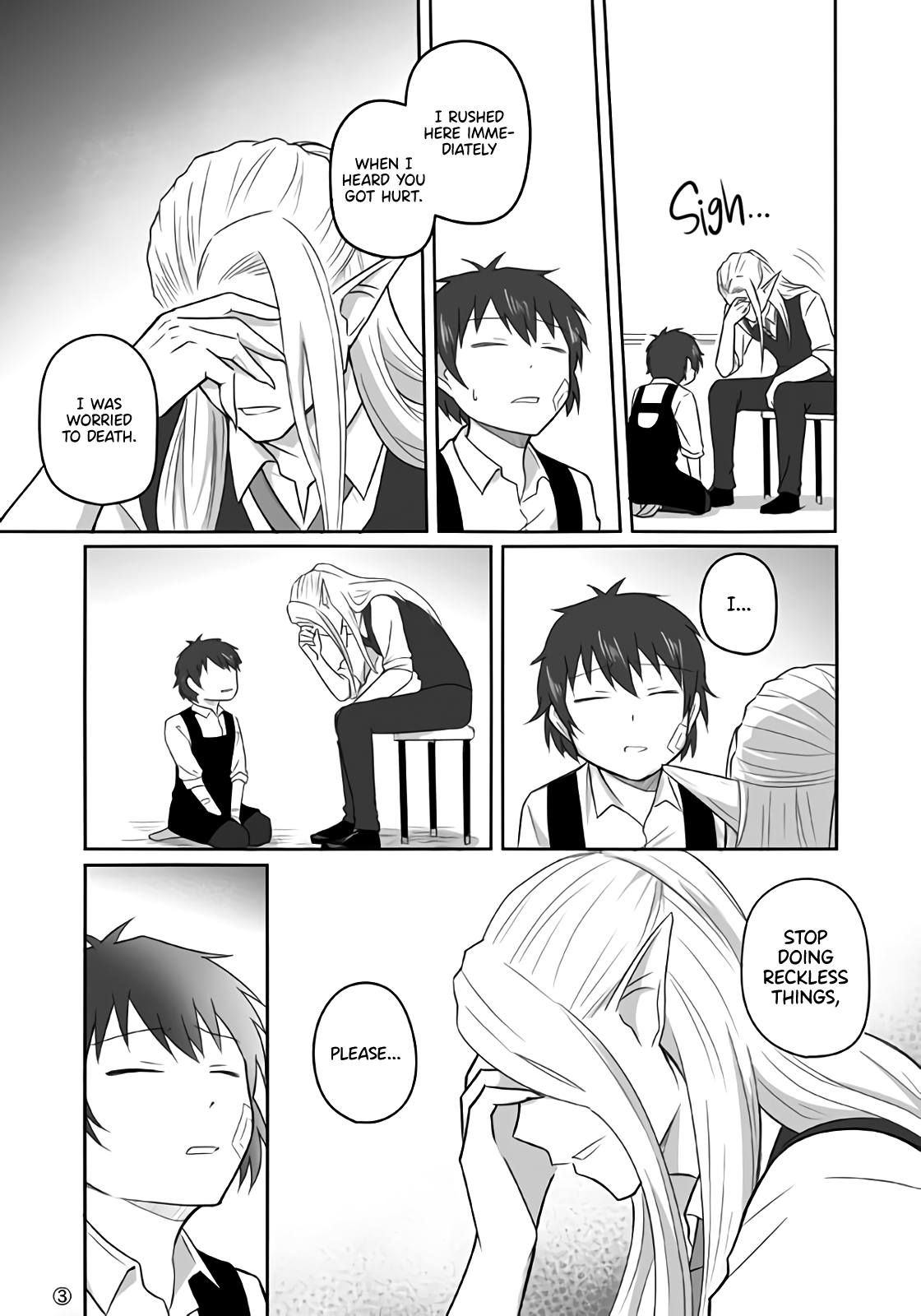 Elf Boyfriend & Boyish Girlfriend Chapter 8 page 3 - Chapter 8: His Moment of Weakness