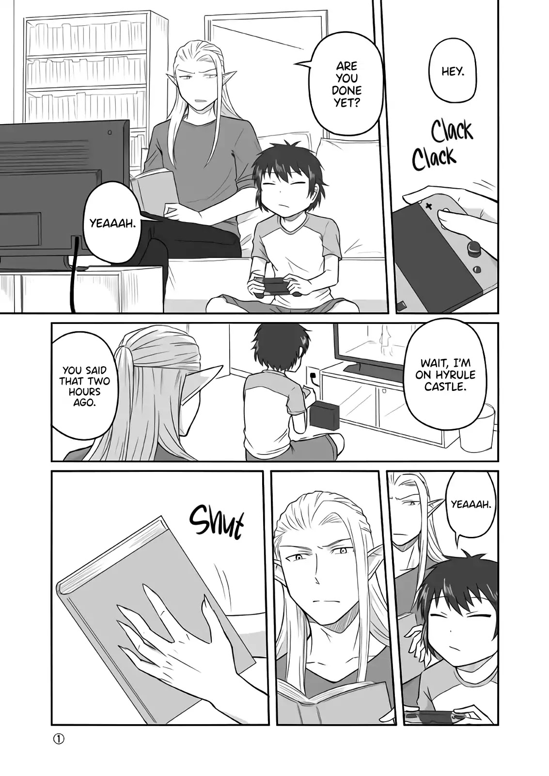 Elf Boyfriend & Boyish Girlfriend Chapter 9 page 1 - Chapter 9: Playing Games on Our Day off