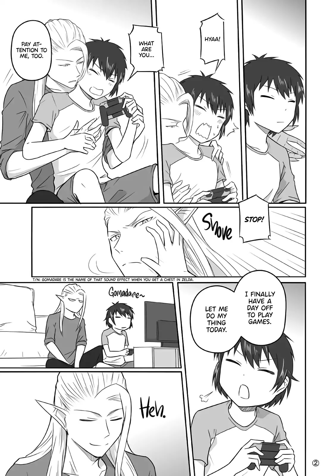 Elf Boyfriend & Boyish Girlfriend Chapter 9 page 2 - Chapter 9: Playing Games on Our Day off