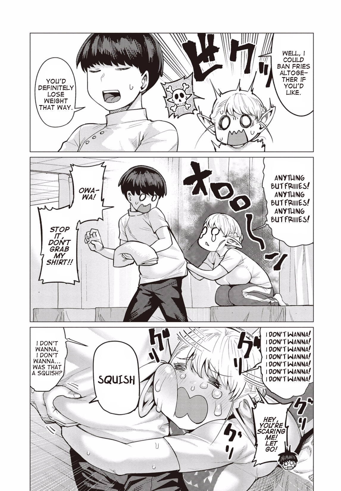Elf-san wa Yaserarenai. Chapter 10 page 8 - Chapter 10: Appointment 10: Demonic Late Night Meal