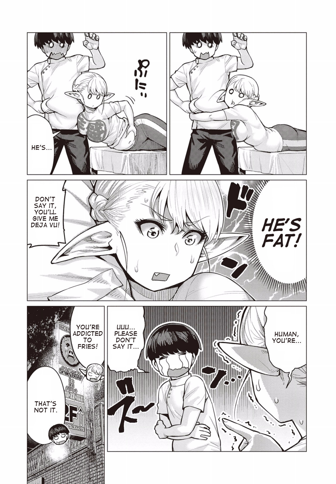 Elf-san wa Yaserarenai. Chapter 10 page 9 - Chapter 10: Appointment 10: Demonic Late Night Meal