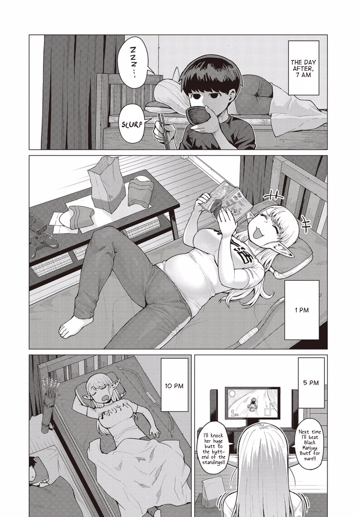 Elf-san wa Yaserarenai. Chapter 11 page 11 - Chapter 11: Appointment 11: Magic Potato