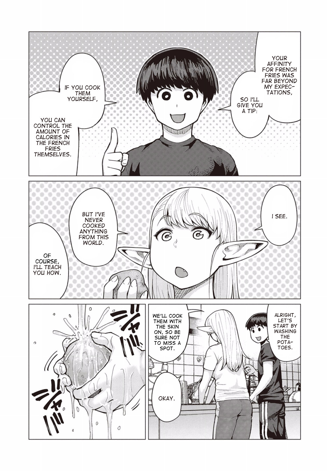 Elf-san wa Yaserarenai. Chapter 11 page 18 - Chapter 11: Appointment 11: Magic Potato