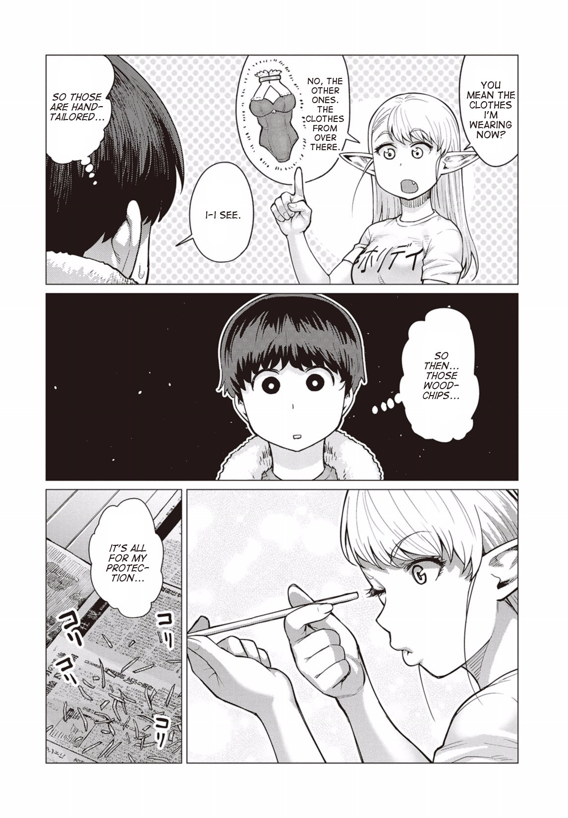 Elf-san wa Yaserarenai. Chapter 11 page 27 - Chapter 11: Appointment 11: Magic Potato