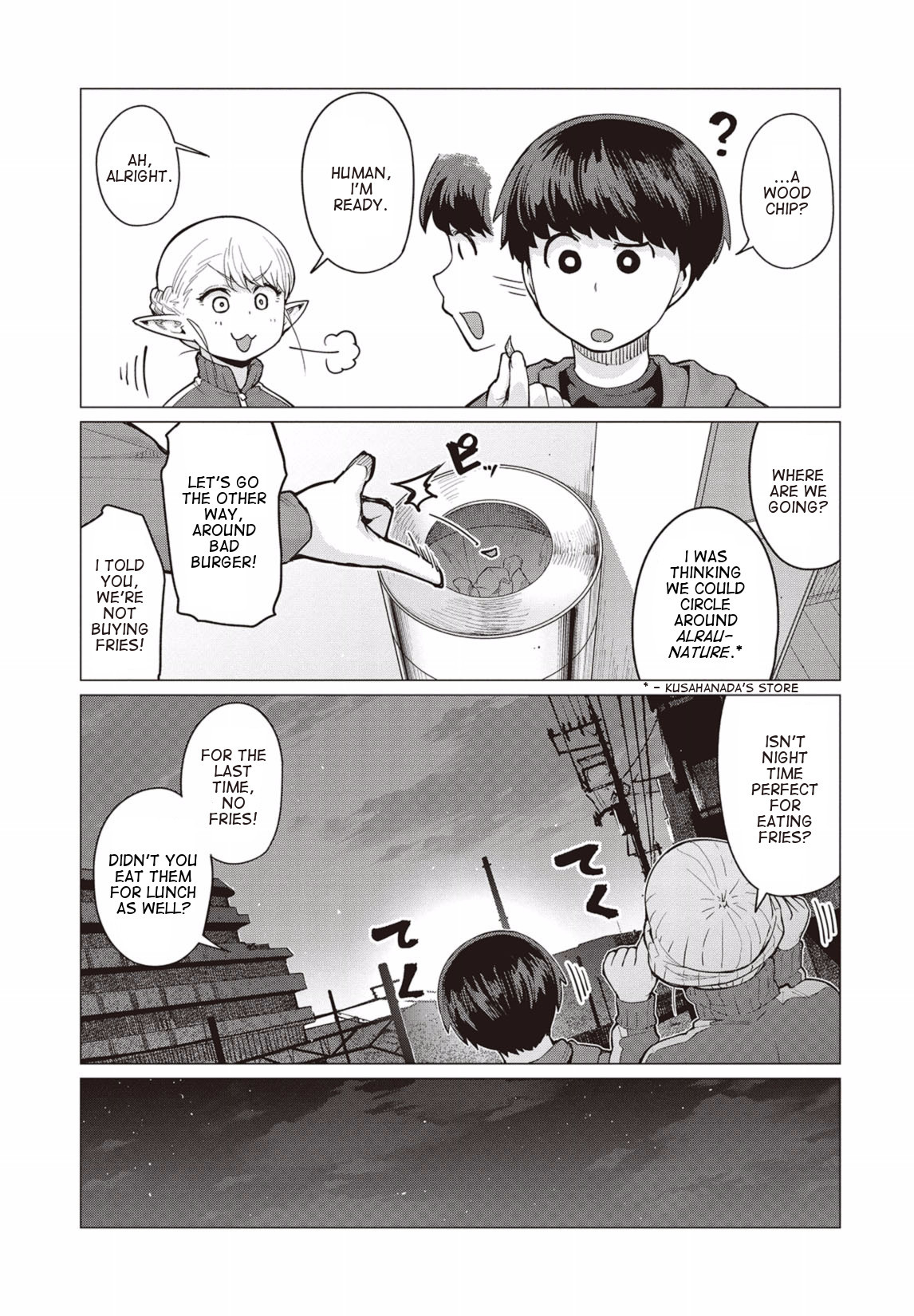 Elf-san wa Yaserarenai. Chapter 11 page 8 - Chapter 11: Appointment 11: Magic Potato
