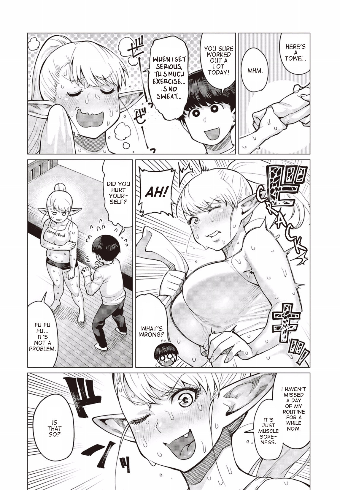 Elf-san wa Yaserarenai. Chapter 12 page 3 - Chapter 12: Appointment 12: Resting Group