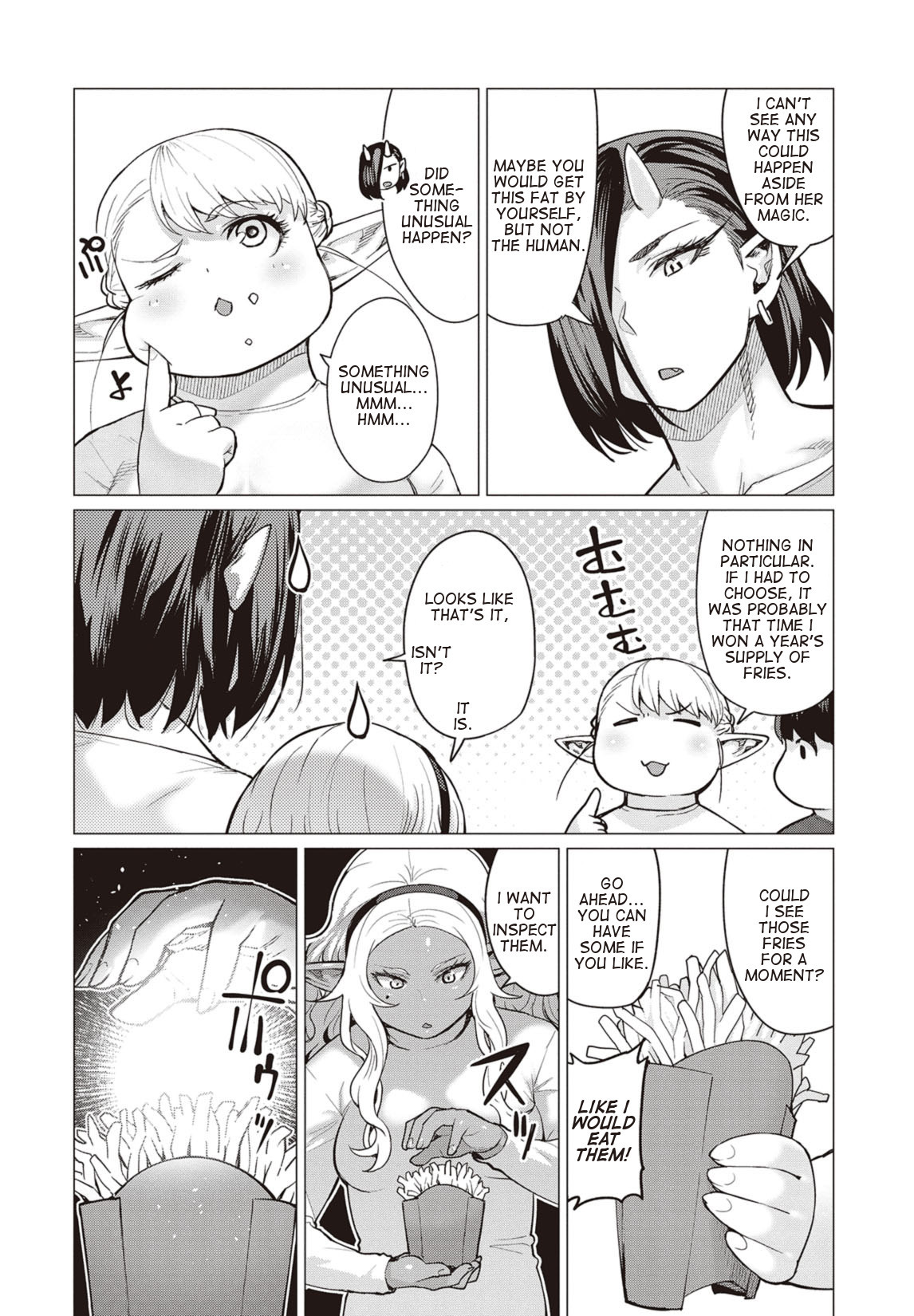 Elf-san wa Yaserarenai. Chapter 13 page 15 - Chapter 13: Appointment 13: Disgraced Potato