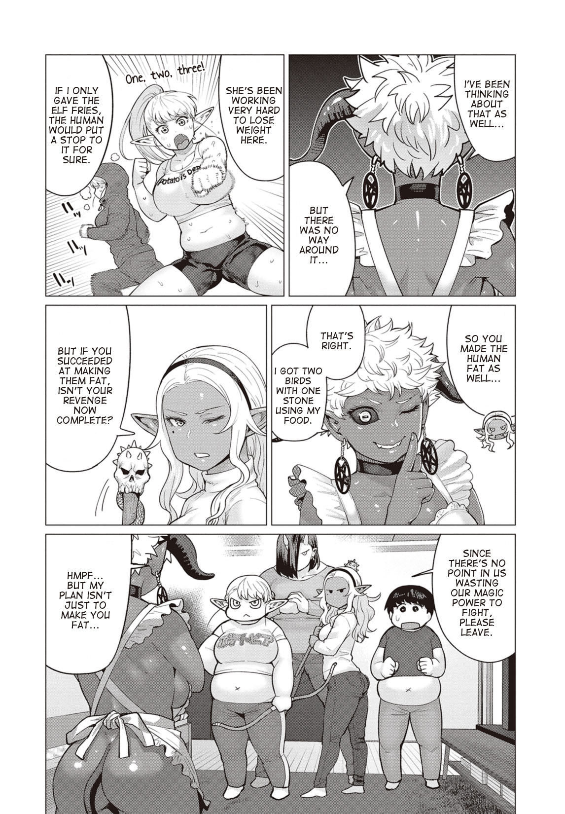 Elf-san wa Yaserarenai. Chapter 13 page 21 - Chapter 13: Appointment 13: Disgraced Potato