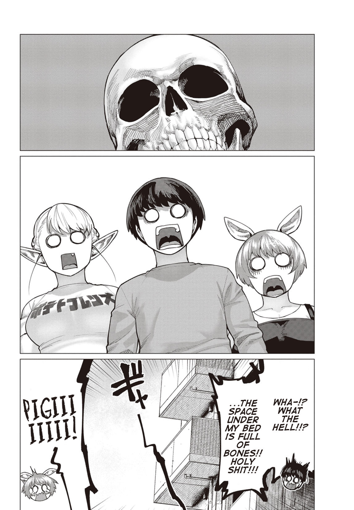 Elf-san wa Yaserarenai. Chapter 14 page 11 - Chapter 14: Appointment 14: Reminiscing Bones