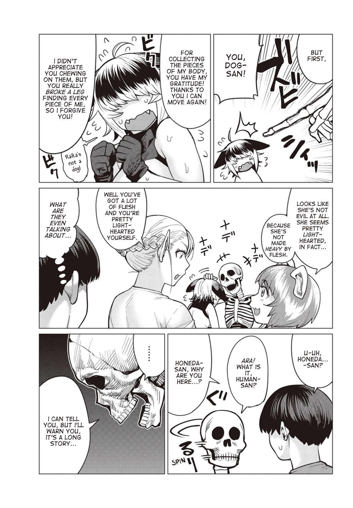 Elf-san wa Yaserarenai. Chapter 14 page 16 - Chapter 14: Appointment 14: Reminiscing Bones